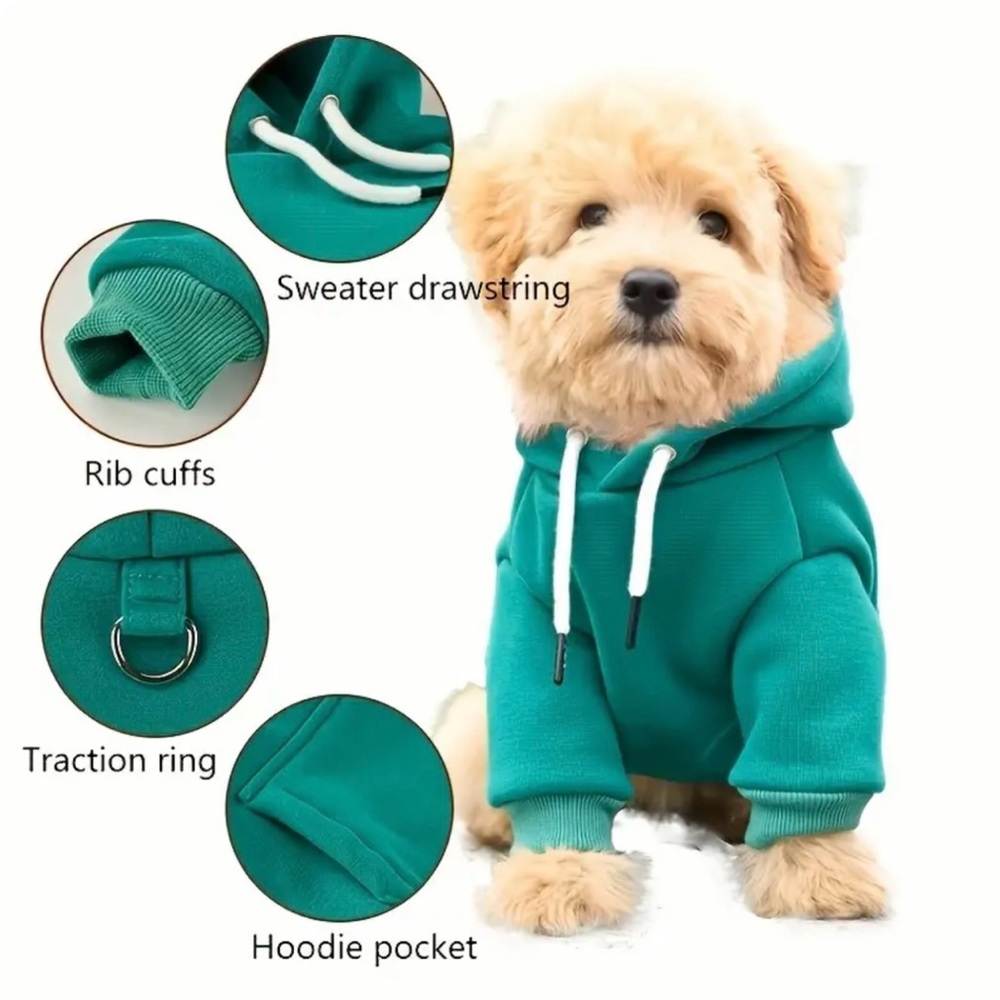 Dog Hoodie, Pet Sweatshirt with Pocket